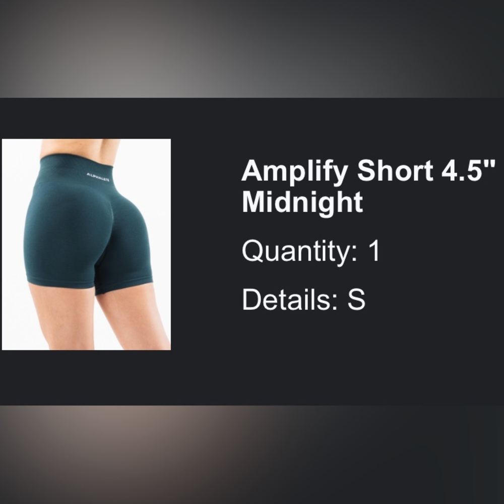 Alphalete Amplify Shorts in Midnight
